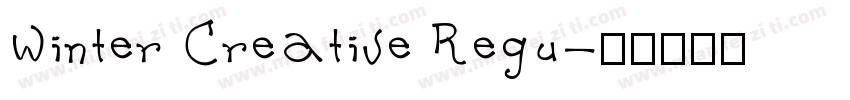 Winter Creative Regu字体转换